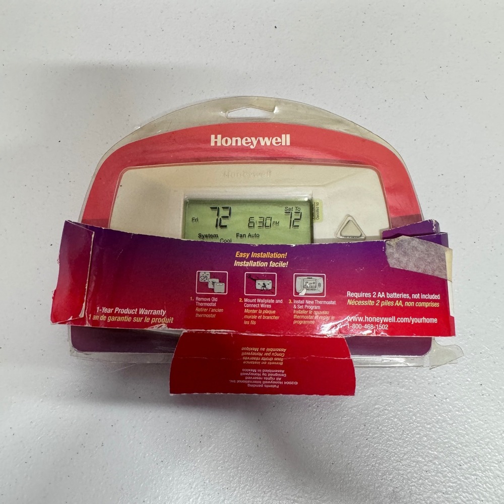 Honeywell Thermostat Home Vision 5-1-1 Day Programmable RTH7400D1016- Open box
